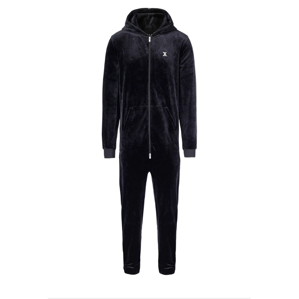 Norwegian Original ONEPIECE Jumpsuit Adult Velour Pajamas Leisure Black XS